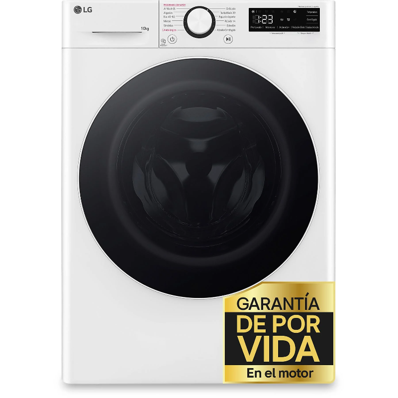 LG F4WR6010A0W front-load washing machine 10 kg Inverter motor
