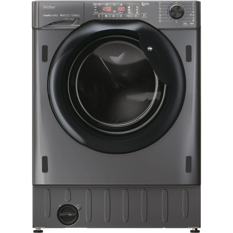 Haier HWQ90B416FWBR-S built-in washing machine, 9 kg, class A+
