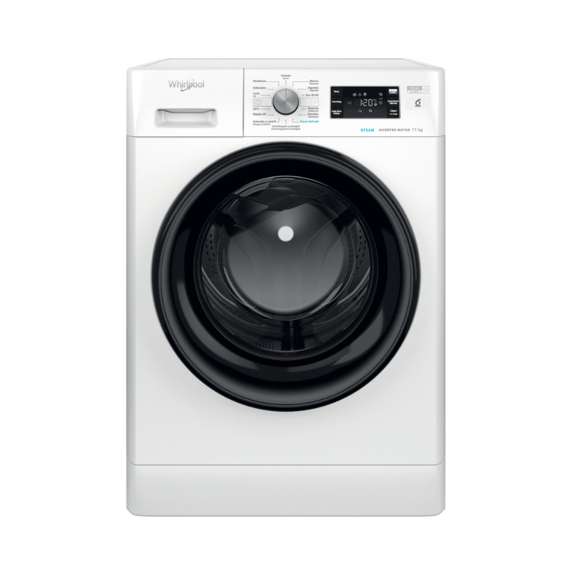 Whirlpool front-loading washing machine 11 kg Inverter motor stainless steel