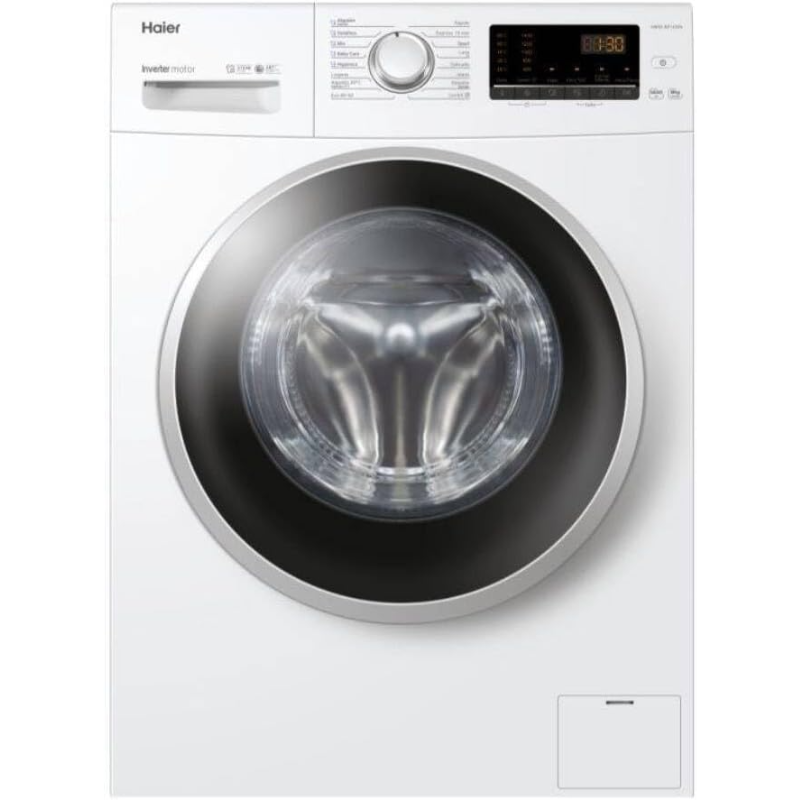 Haier HW80-BP1439N-IB washing machine with steam function, 8 kg, 1400 rpm
