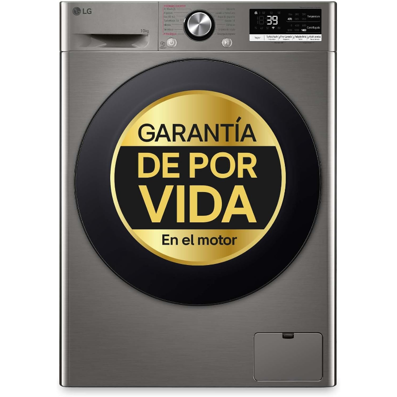 LG F4WR7010AGS washing machine with steam and WiFi, Inverter motor, 10 kg