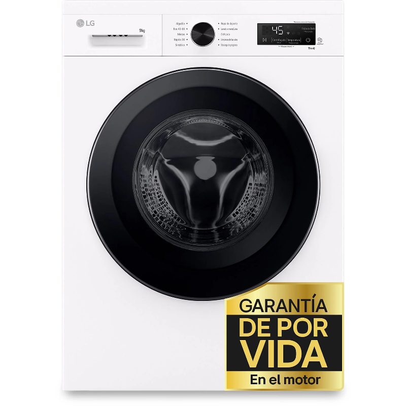 LG F4WR7013AGW washing machine with WiFi and Inverter, 13 kg and stainless steel
