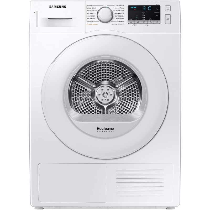 Samsung DV80TA020TE, heat pump tumble dryer 8 kg, front-loading class A++