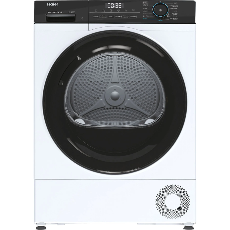 Haier HD100-A2939E-IB front-loaded tumble dryer 10 kg heat pump A++
