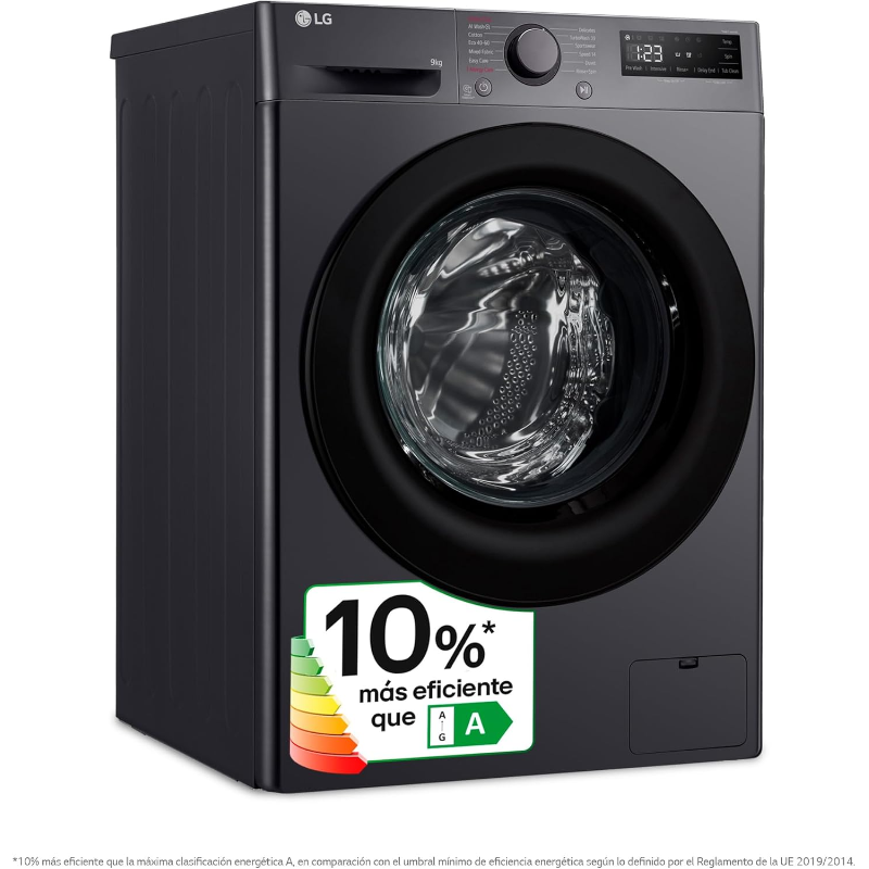 LG F4WR5009A6M Washing Machine with Inverter Motor and WiFi, 9 kg, Class A